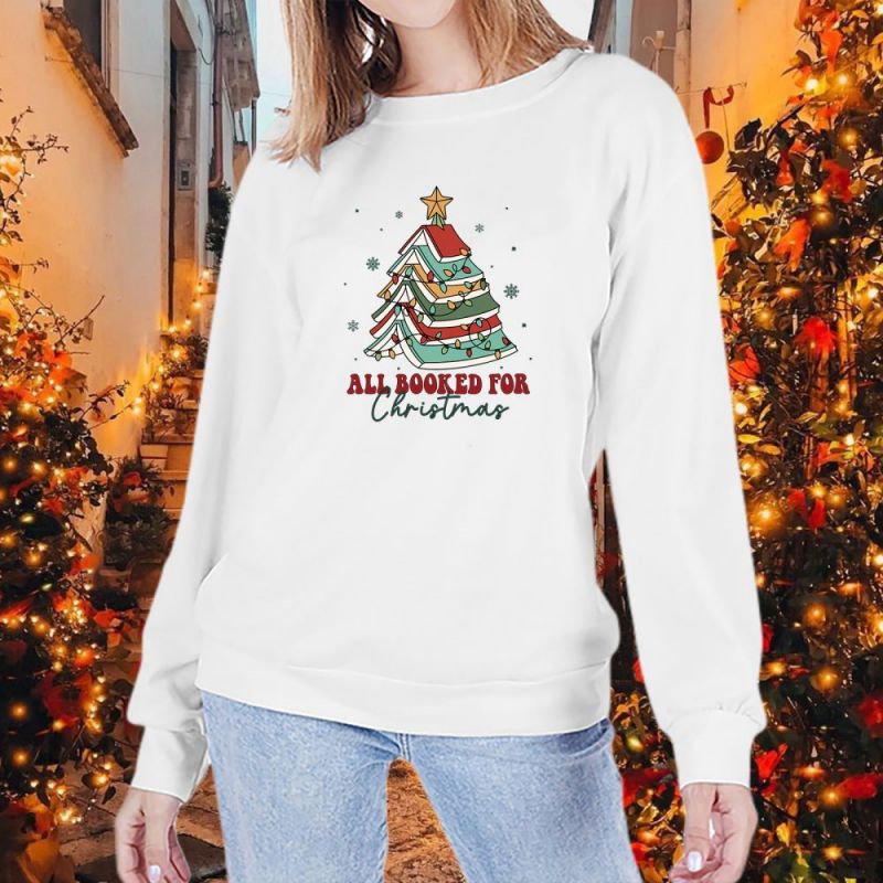 Women's Round Neck Long-sleeved Halloween Christmas Festival Sweaters