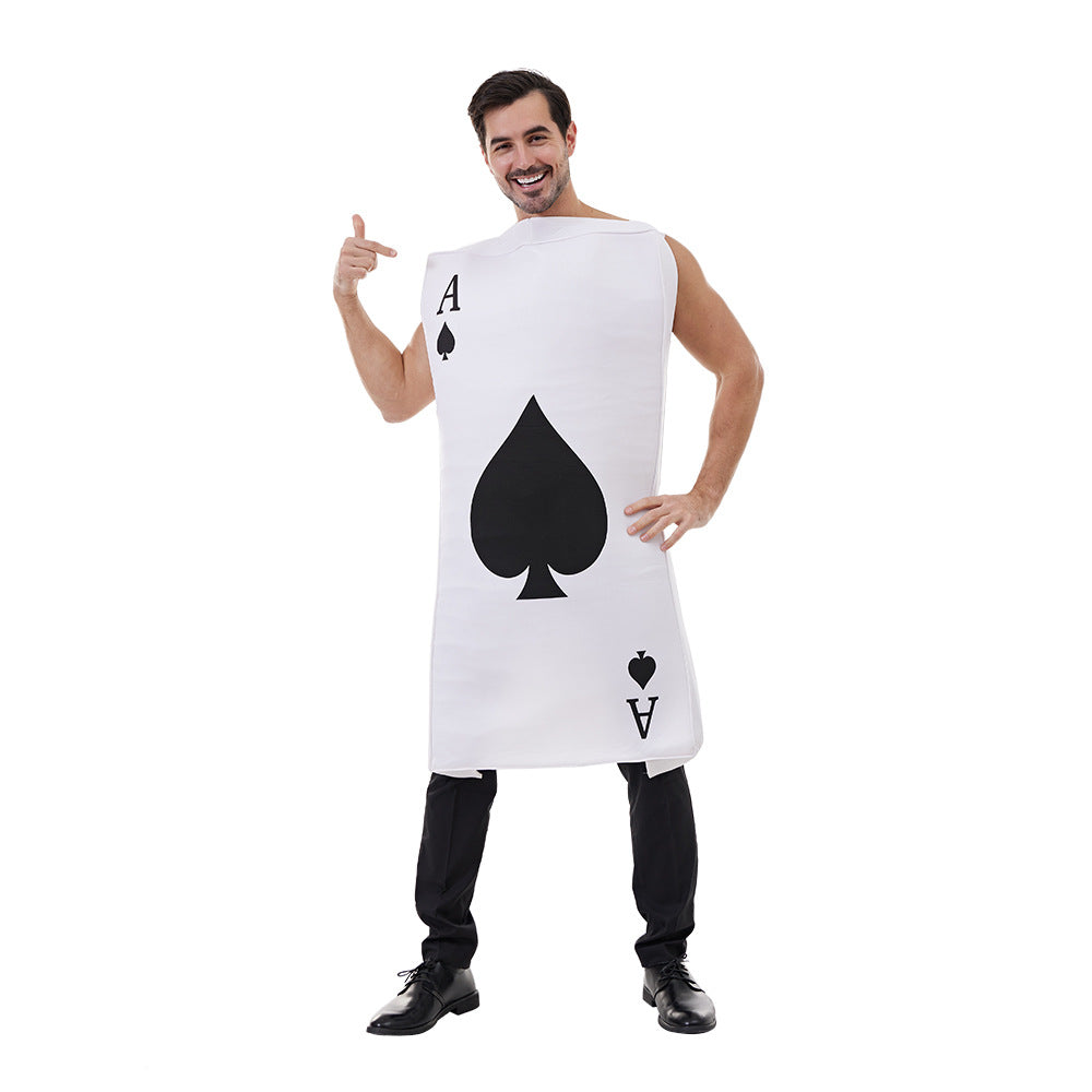 Halloween Fun Playing Cards Party Performance Costumes