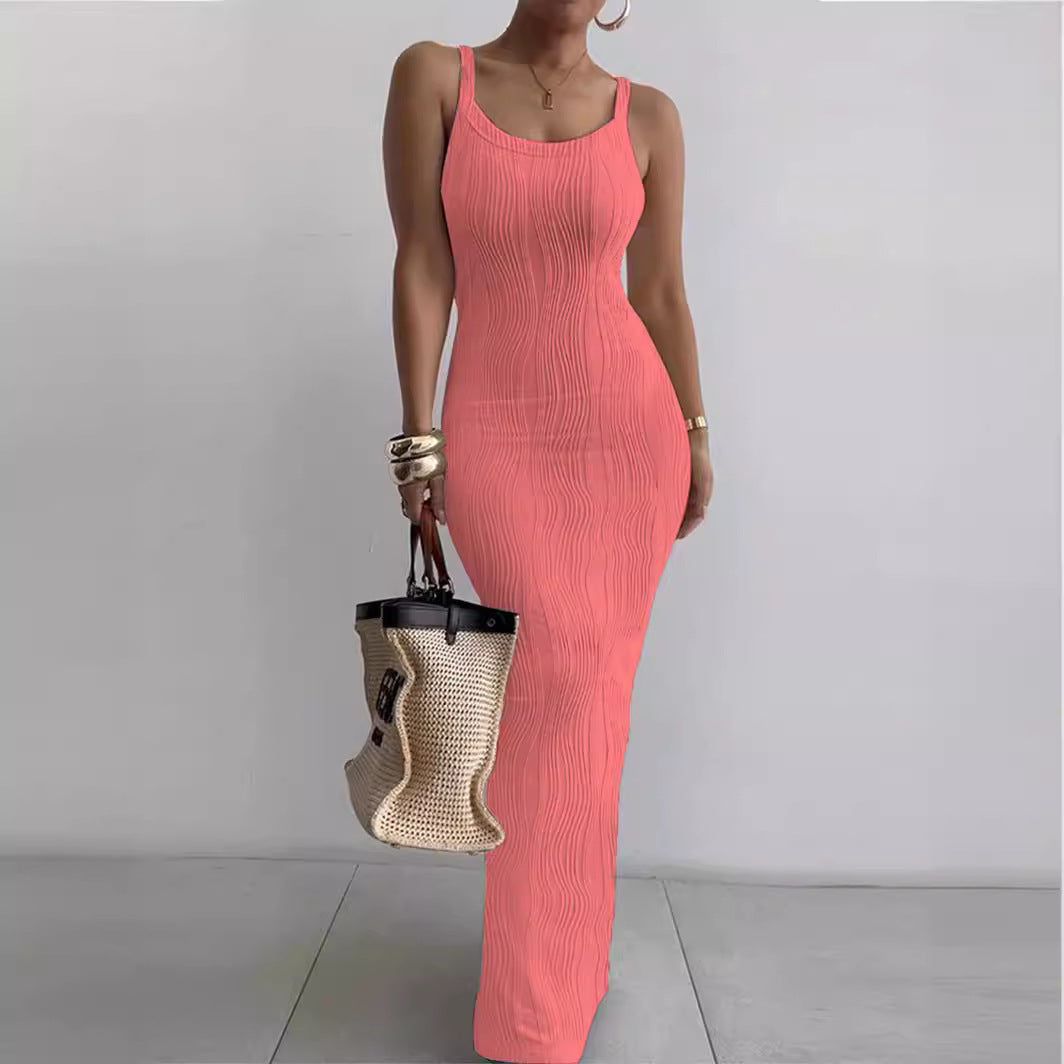 Women's Summer Tight Dress Sleeveless Elegant Dresses