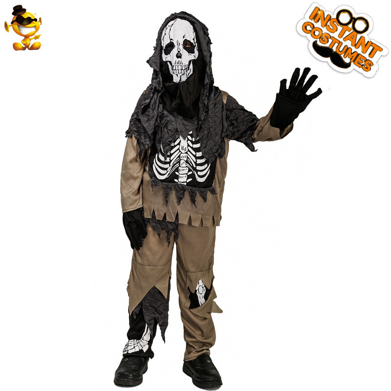 Halloween Boy Horror Skull Masquerade Party Stage Wear Costumes