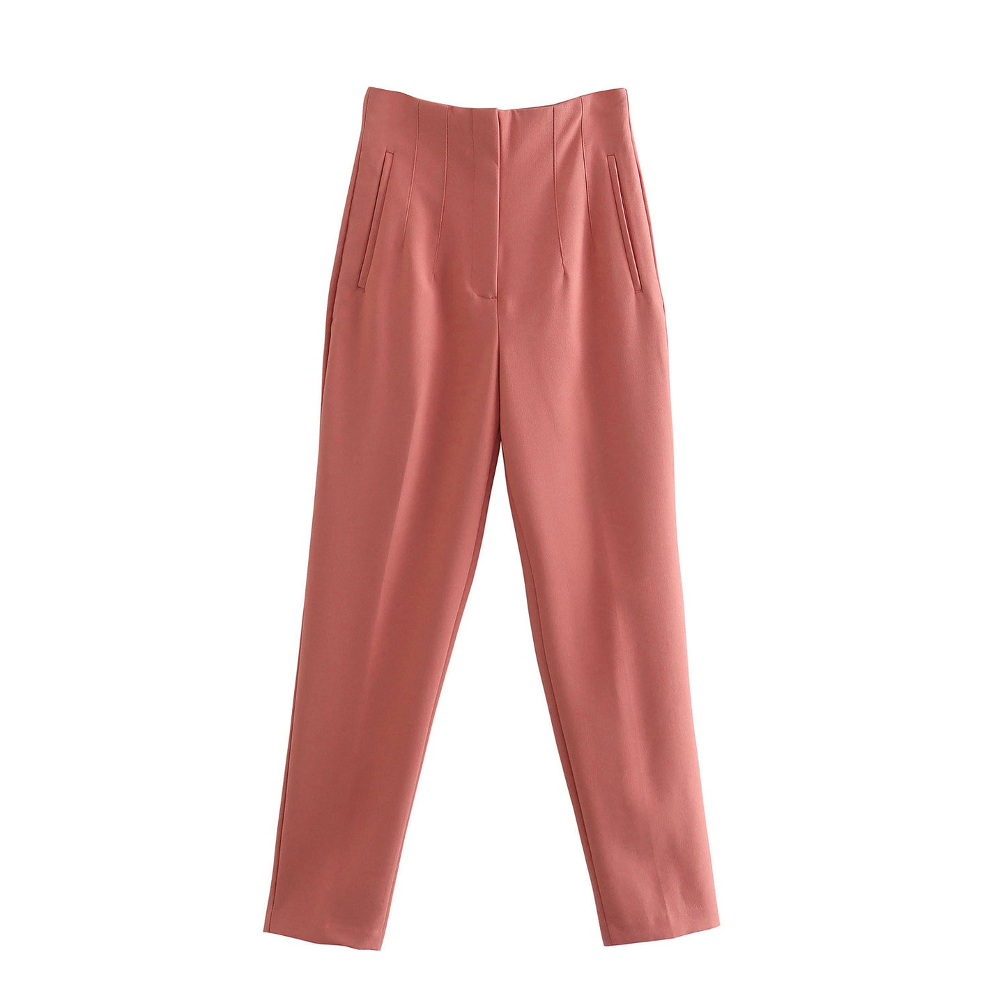 Pantalon décontracté slim taille haute pour femme à long terme pour le printemps