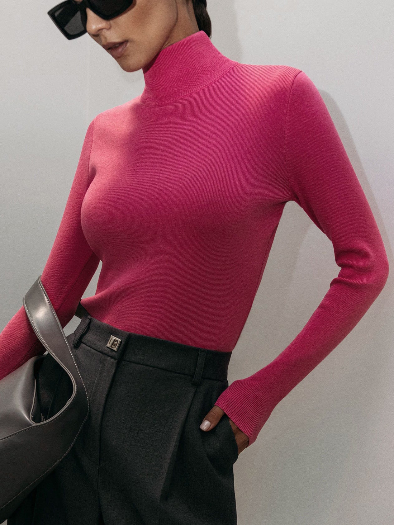 Turtleneck Bottoming Shirt Elegant Slim Fit Sweaters