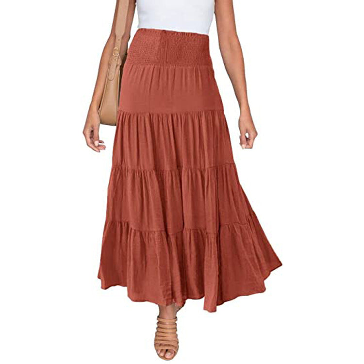 Women's Summer Stretch High Waist Bohemian Long Skirts