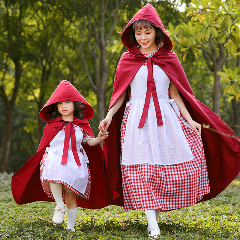 Costumes de spectacle d'Halloween de la Fée Petit Chaperon Rouge