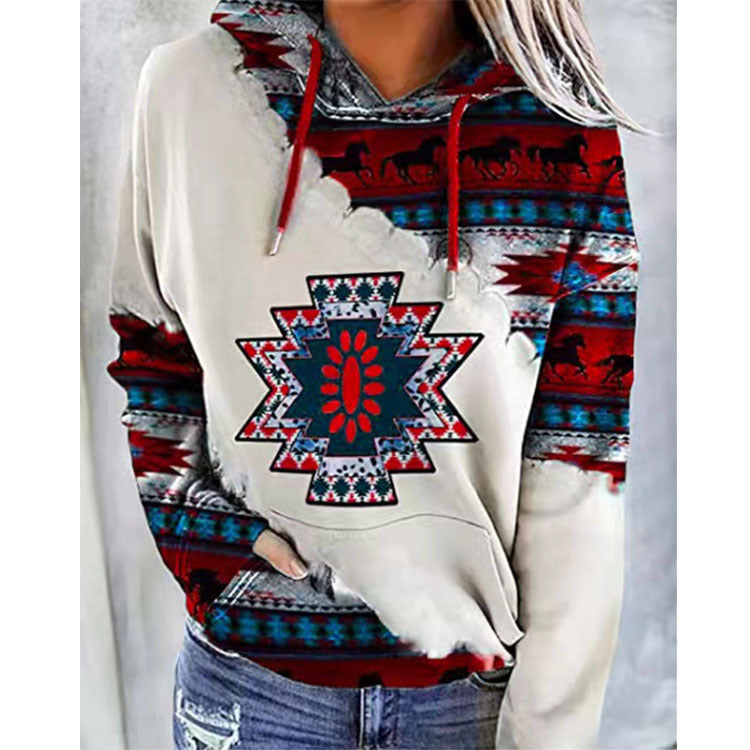 Popular Women's Creative Attractive Glamorous Print Sweaters